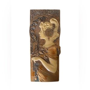 art nouveau wall plaque